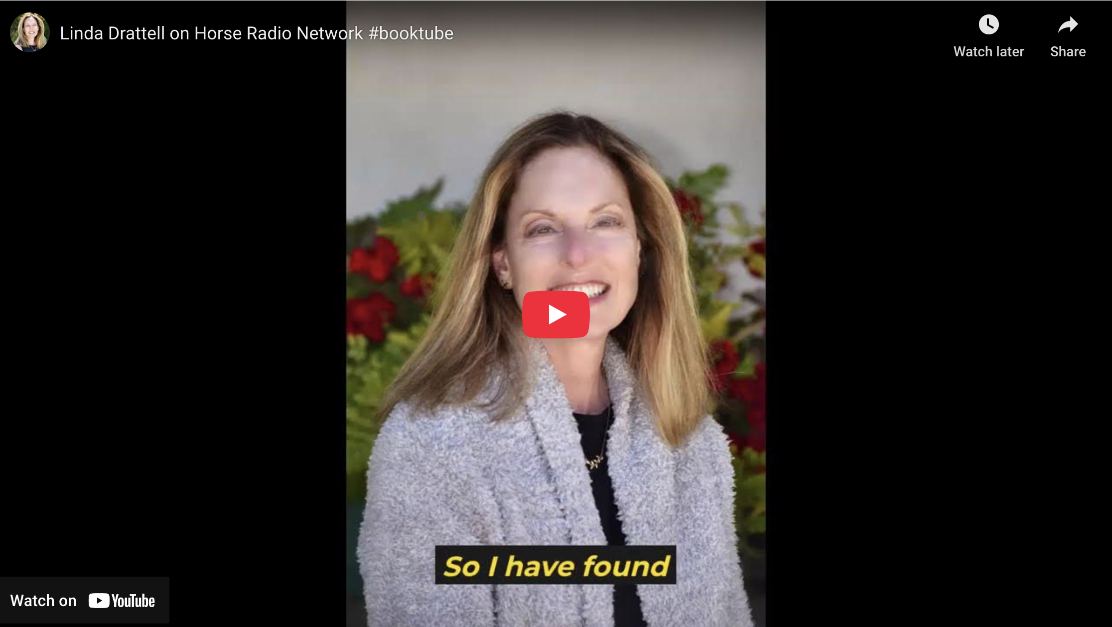Linda Drattell interview youtube